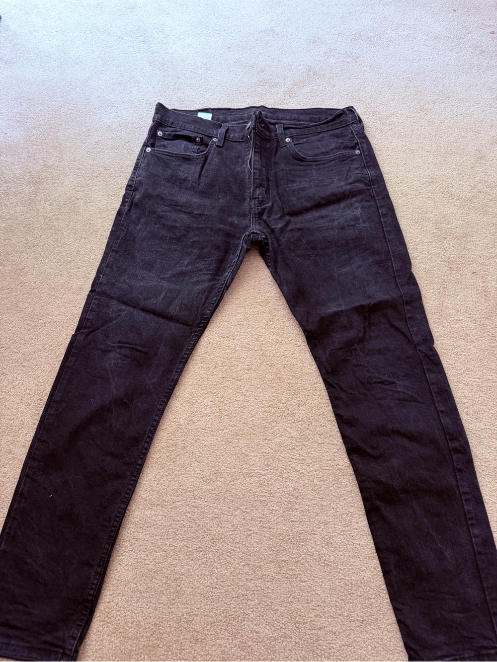 Levi's Black Straight-Leg Jeans